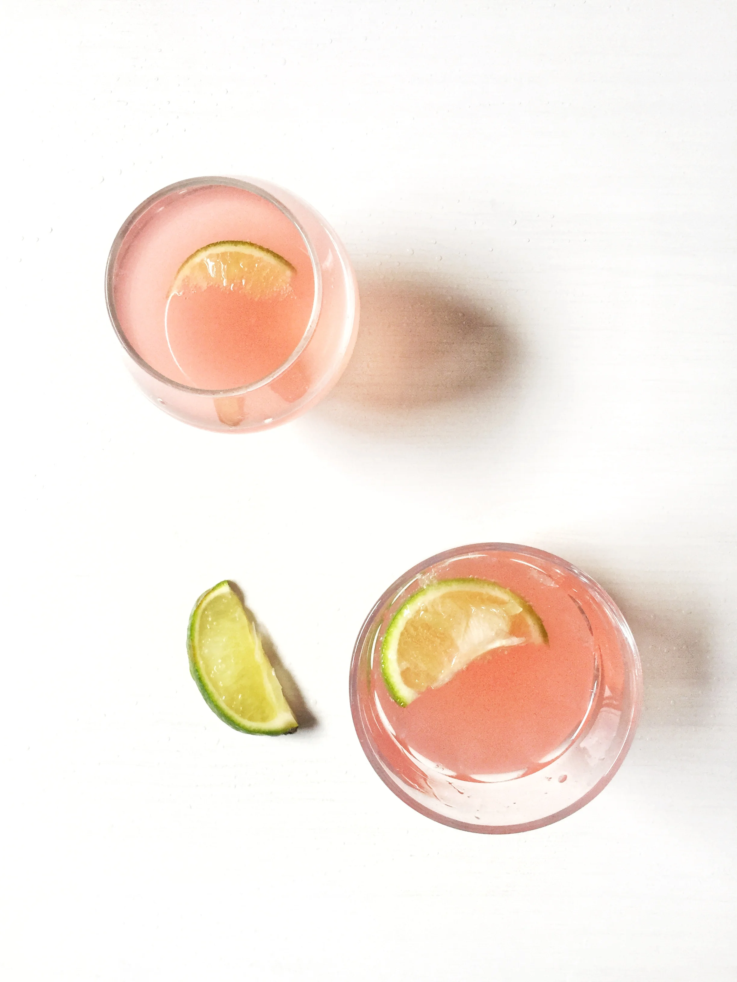 rhubarb gin & elderflower cocktail ~