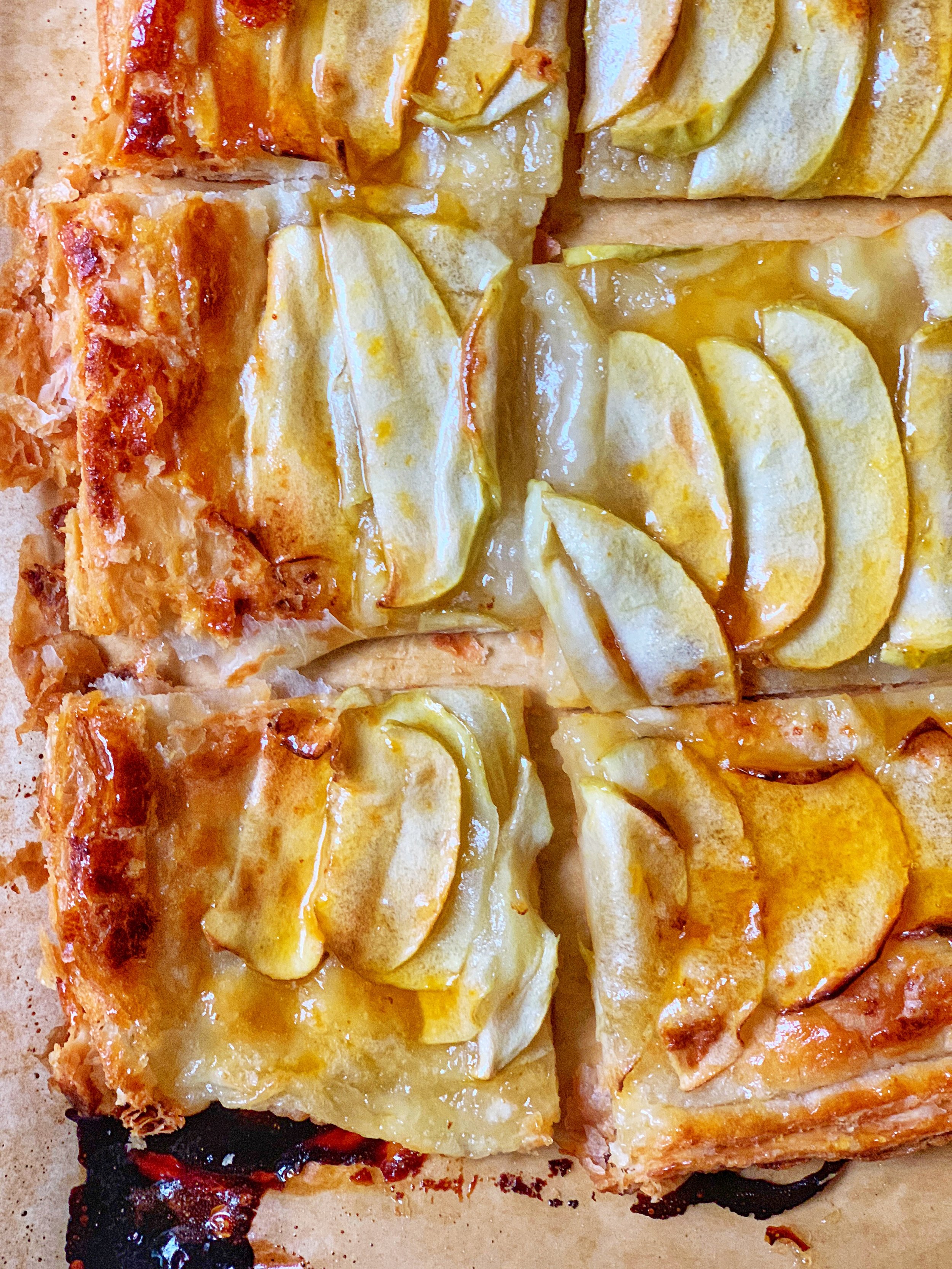 golden, flaky, buttery, sweet, tart, and jammy ~