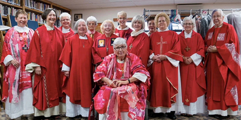 Roman Catholic Womenbishops meet in Aptos, California October 1, 2017 for the ordination of Jane Via and Suzanne Thiel as Roman Catholic bishops