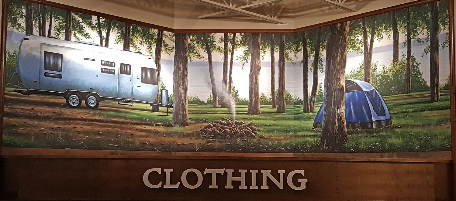 Mural on canvas for Corporate Sporting Goods Chain - Virginia