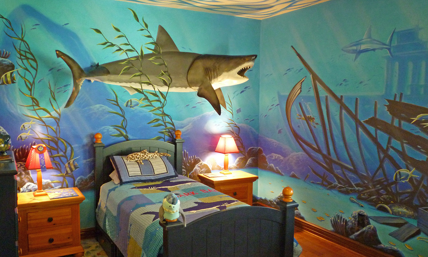 Panoramic Mural on location for Kids Room - California