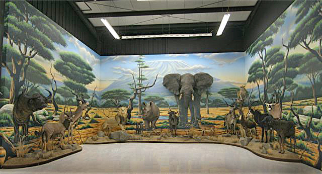 Mural Diorama on location for Private Residence - Pennsylvania