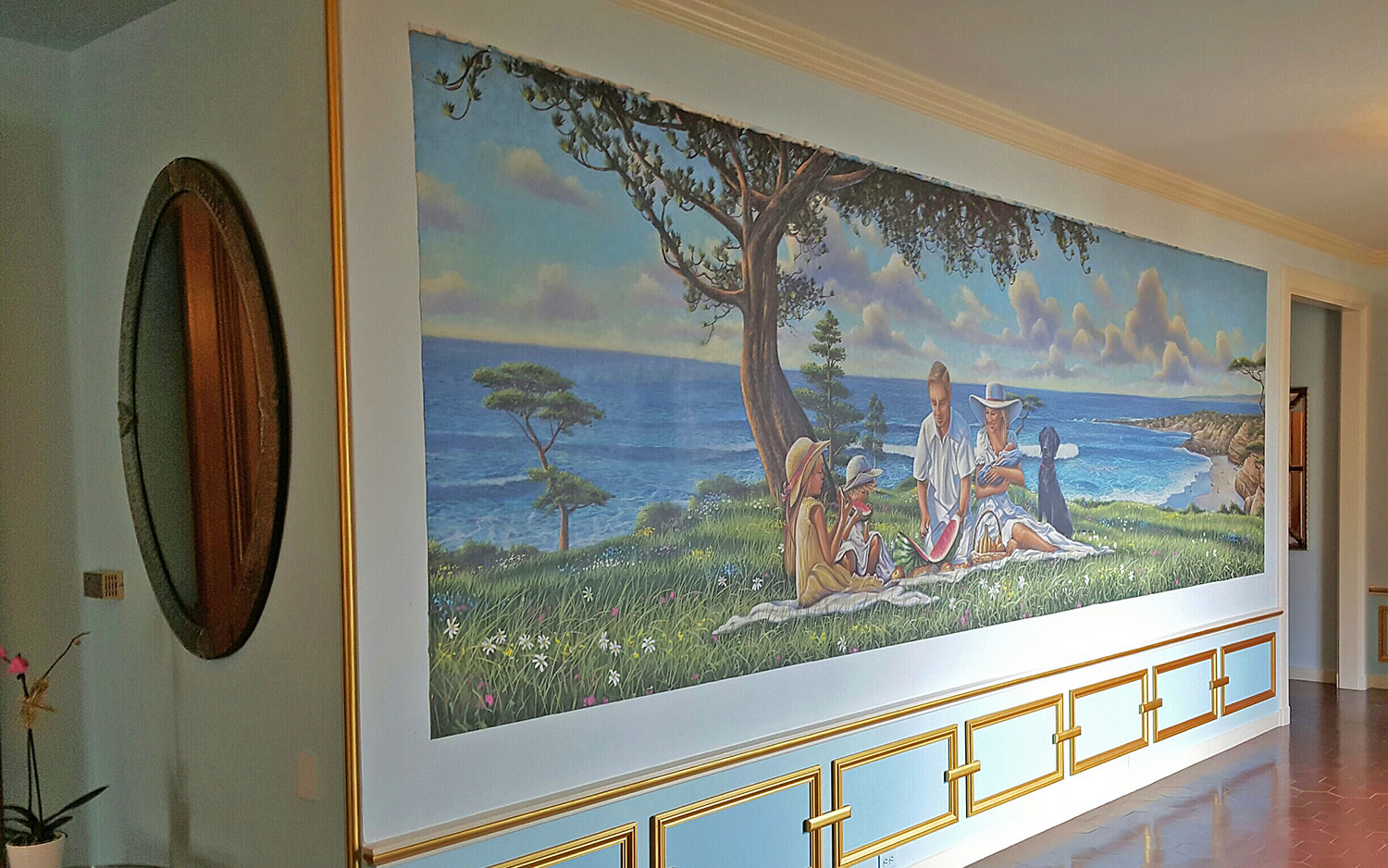 Mural on Canvas for Private Residence - La Jolla, California