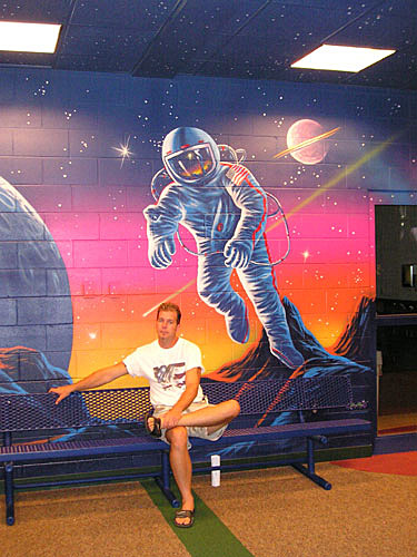 Mural on location in McDonald's Playplace - California