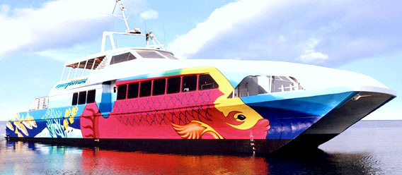 Mural on ship for Bahama Fast Ferry - Bahamas