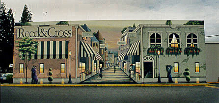 Exterior Mural on location for Commercial Florist - Oregon