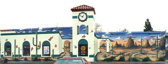 Exterior Mural on location for Fast Food Chain - Oregon
