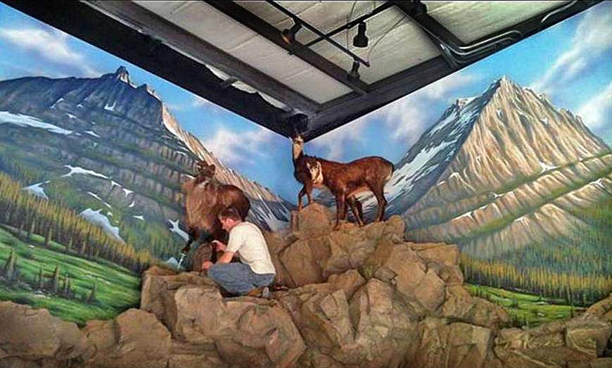 Mural Diorama on Location for Private Residence