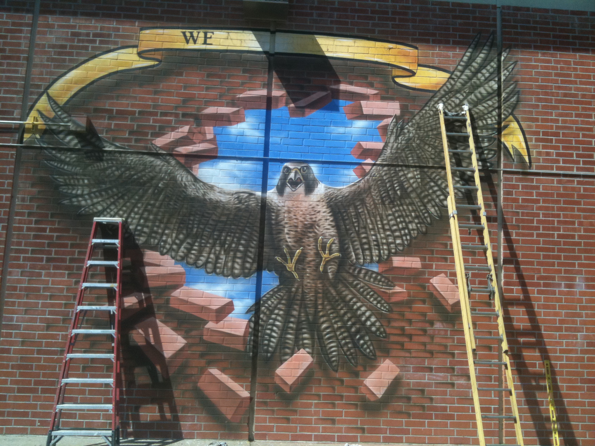 Exterior mural for High School - California
