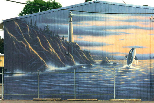 Exterior mural for Electric Company - Oregon