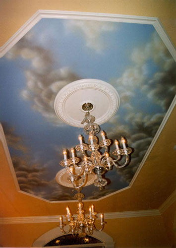 Interior ceiling mural for private residence - Nevada