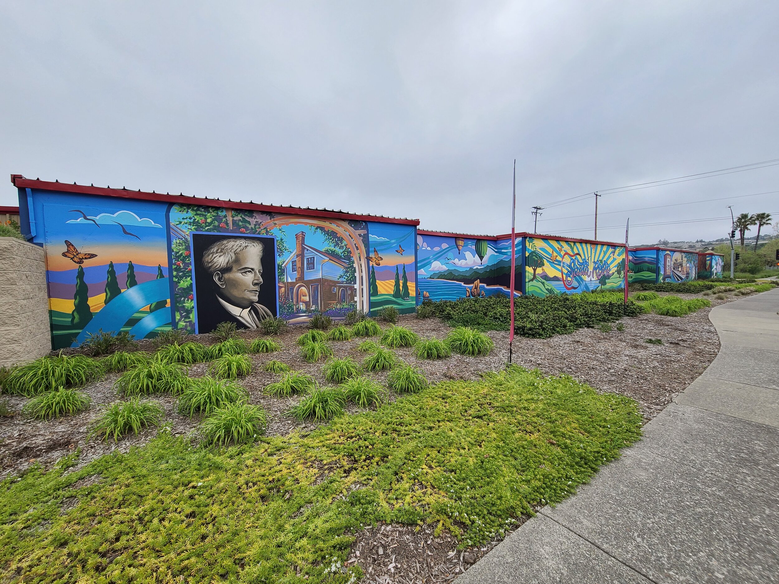 Exterior mural for Security Public Storage - Santa Rosa, California