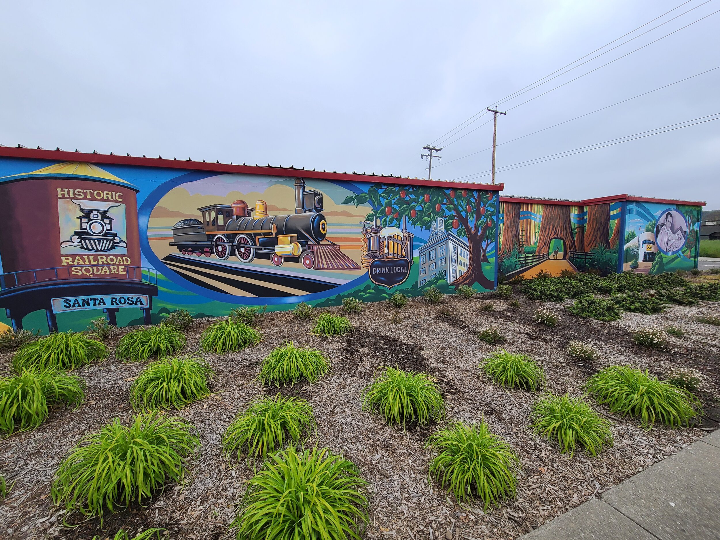 Exterior mural for Security Public Storage - Santa Rosa, California