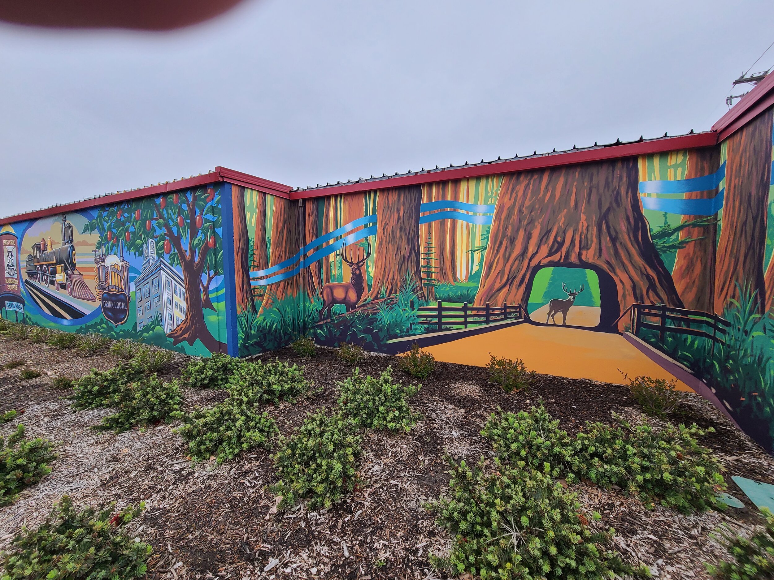 Exterior mural for Security Public Storage - Santa Rosa, California