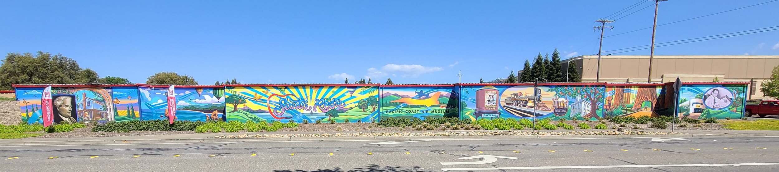 Exterior mural for Security Public Storage - Santa Rosa, California