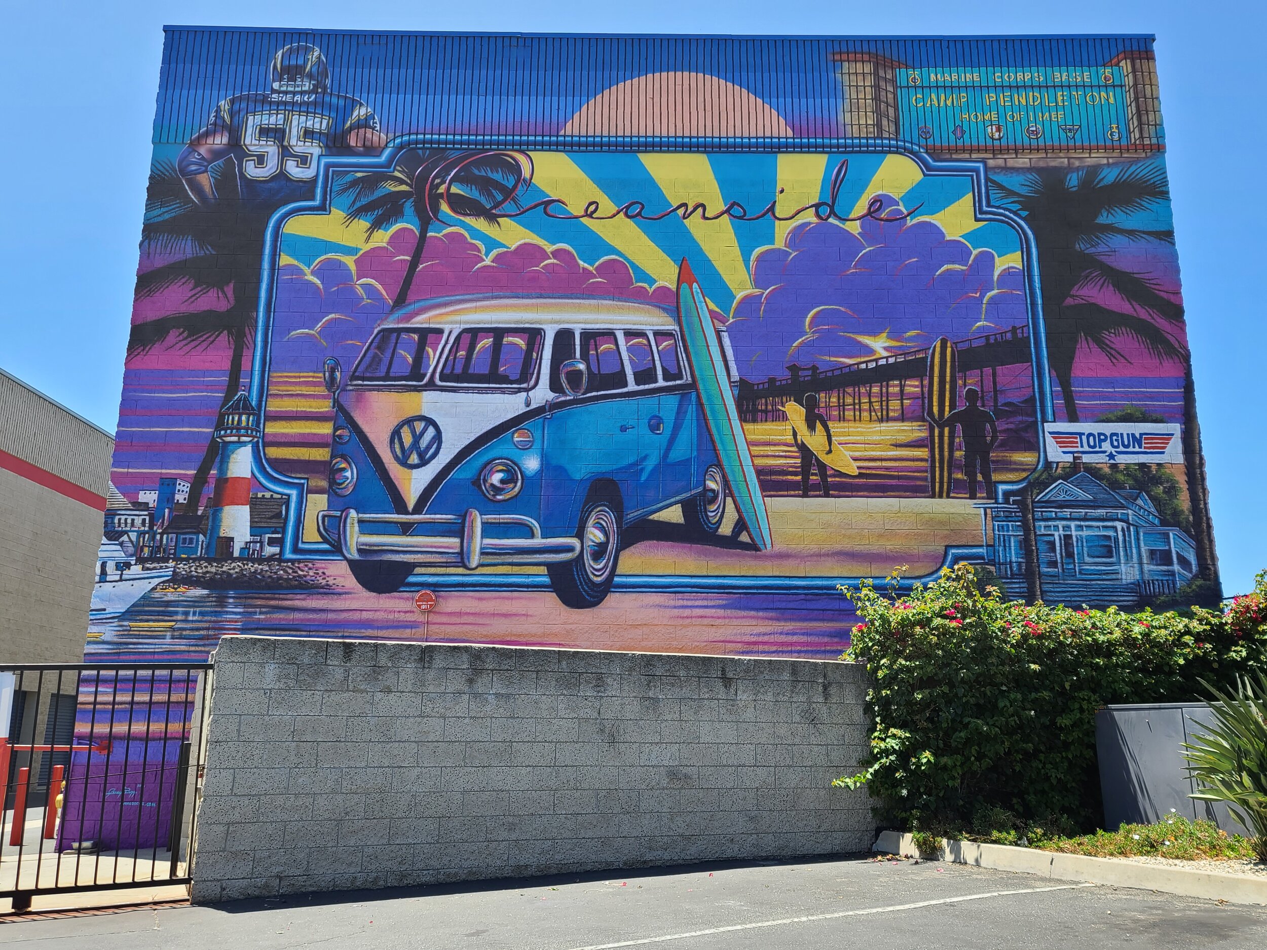 Exterior mural for Security Public Storage - Oceanside, California