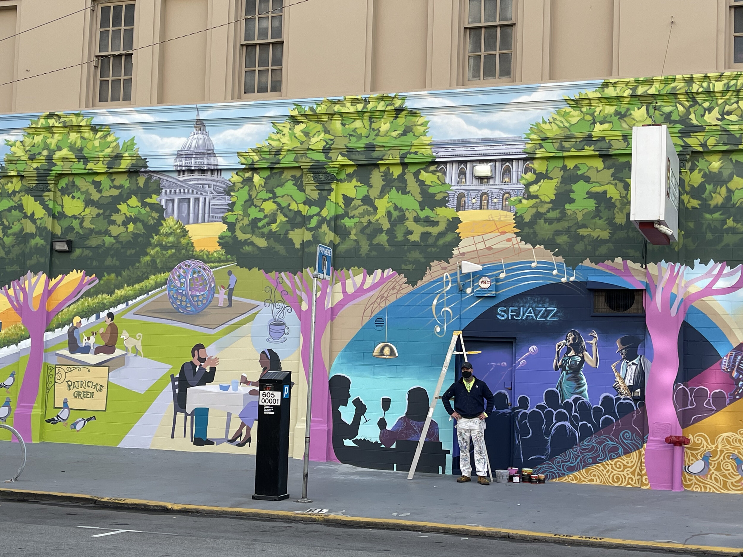 Exterior mural for Security Public Storage - San Francisco, California