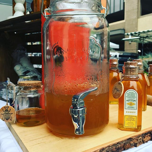Ginger infused honey tea!! We&rsquo;re at the Dublin Market this morning come try a sample 🍯