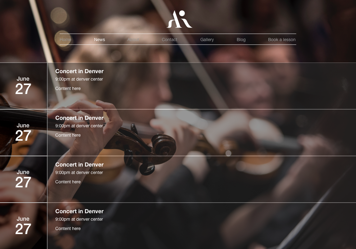 Event page