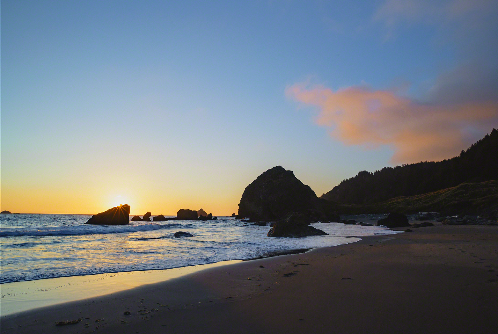 The beach at Cape Ferrelo