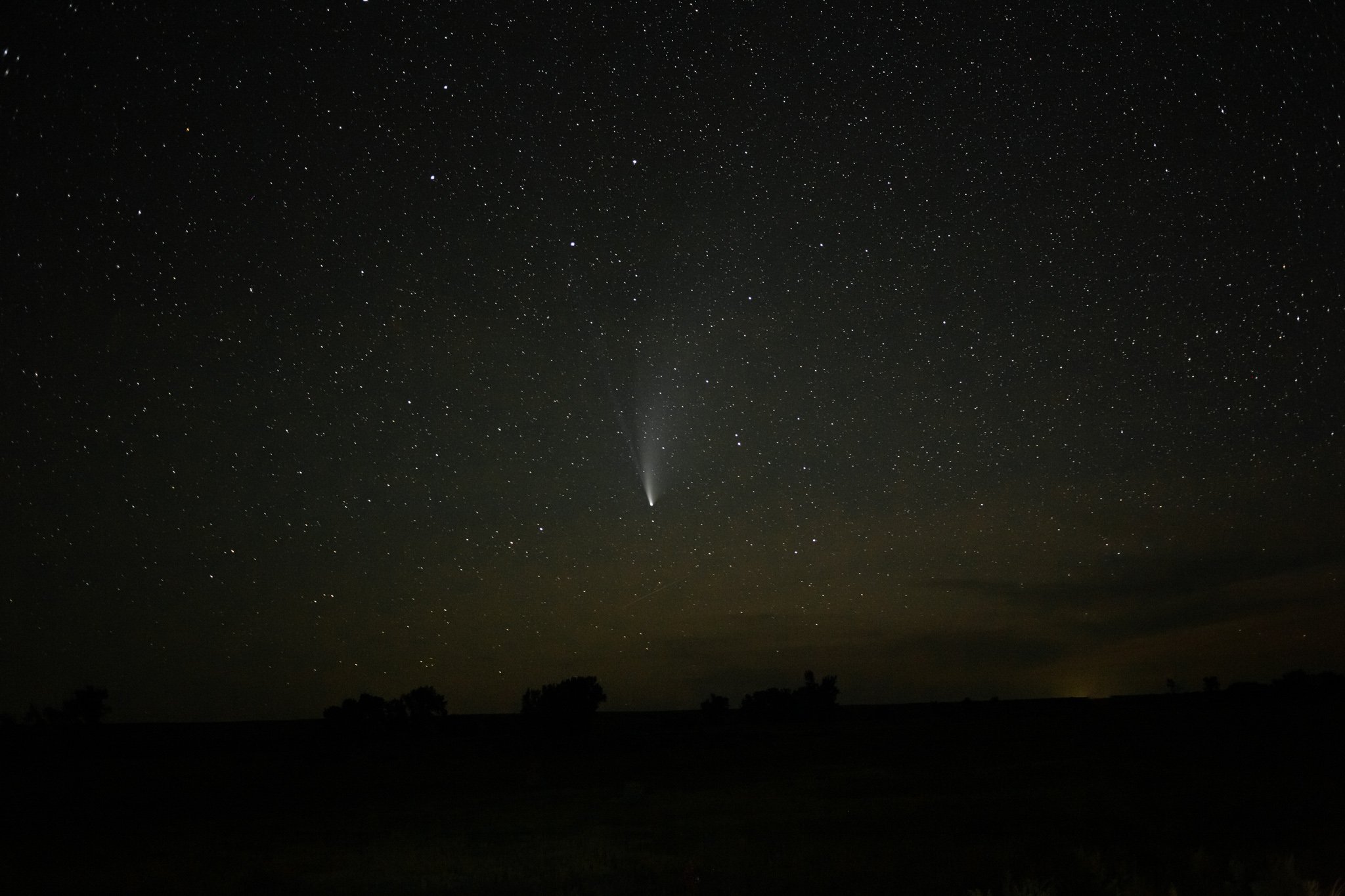 Neowise comet over eastern Montana