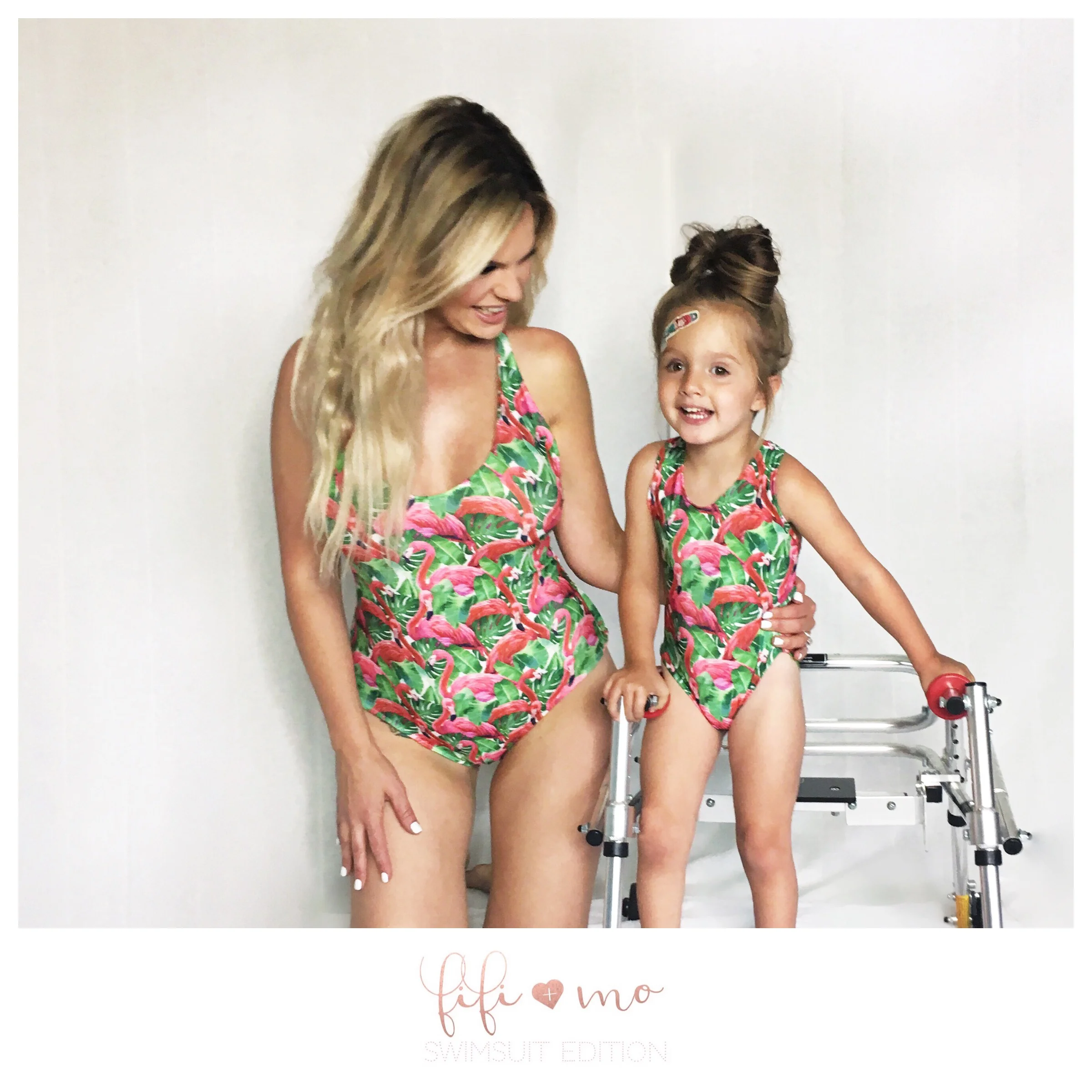 baby and mum matching swimwear