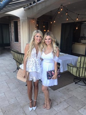 Me & best friend who is my “upline” at the WHITE PARTY.