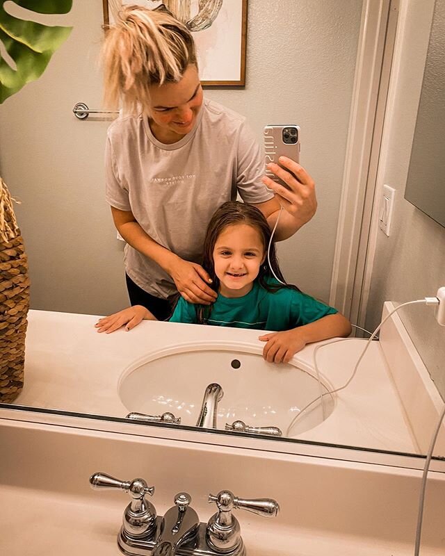 She wanted to take a bathroom selfie 😳 
I told her I&rsquo;ll be doing all of those with her 🤣