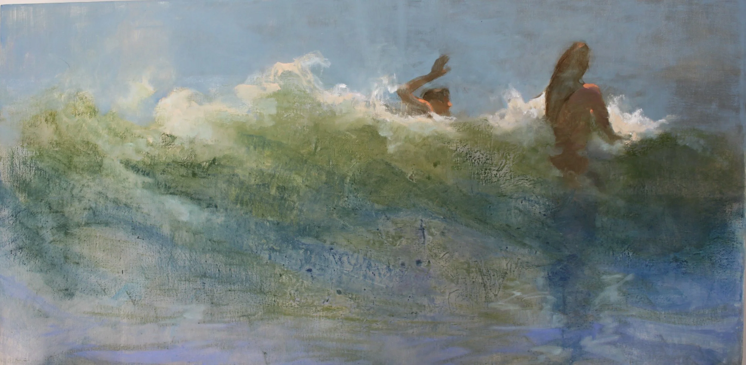   Wave Riders , 18” x 36" 