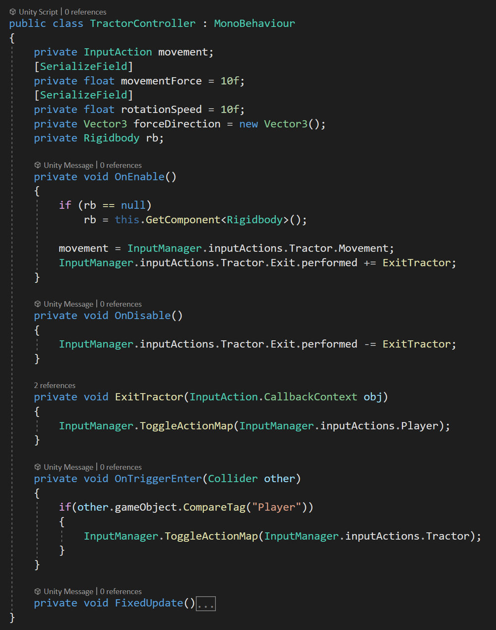 Changing Action Maps with Unity's