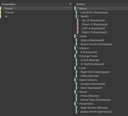 Changing Action Maps with Unity's "New" Input System — One Wheel Studio