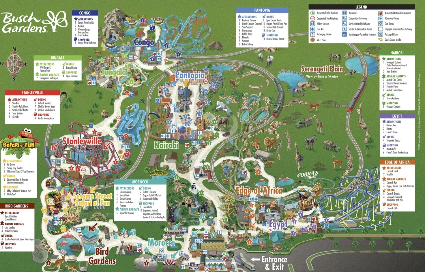 Busch Gardens Williamsburg Printable Map | Fasci Garden