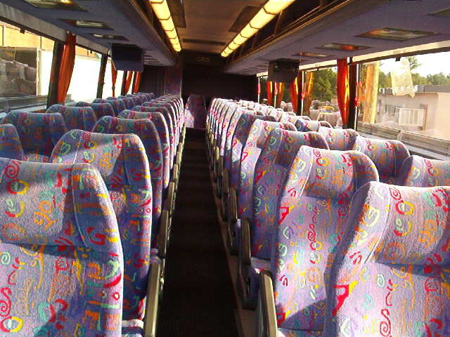 Inside Motorcoach 56 Passenger 