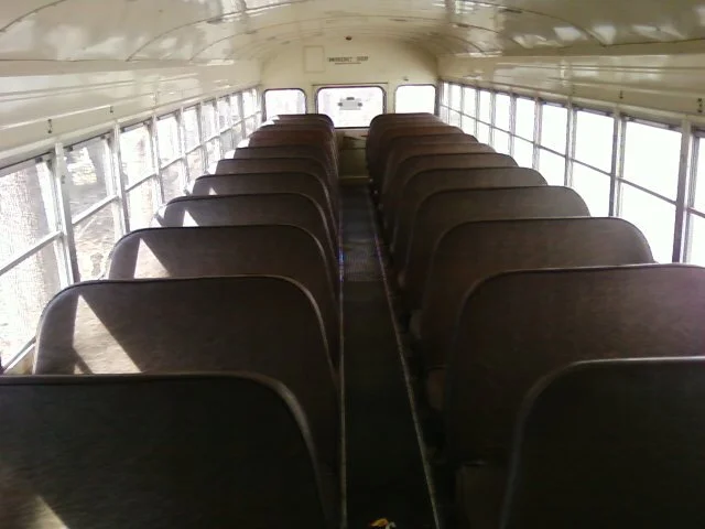 School Bus Inside Seats
