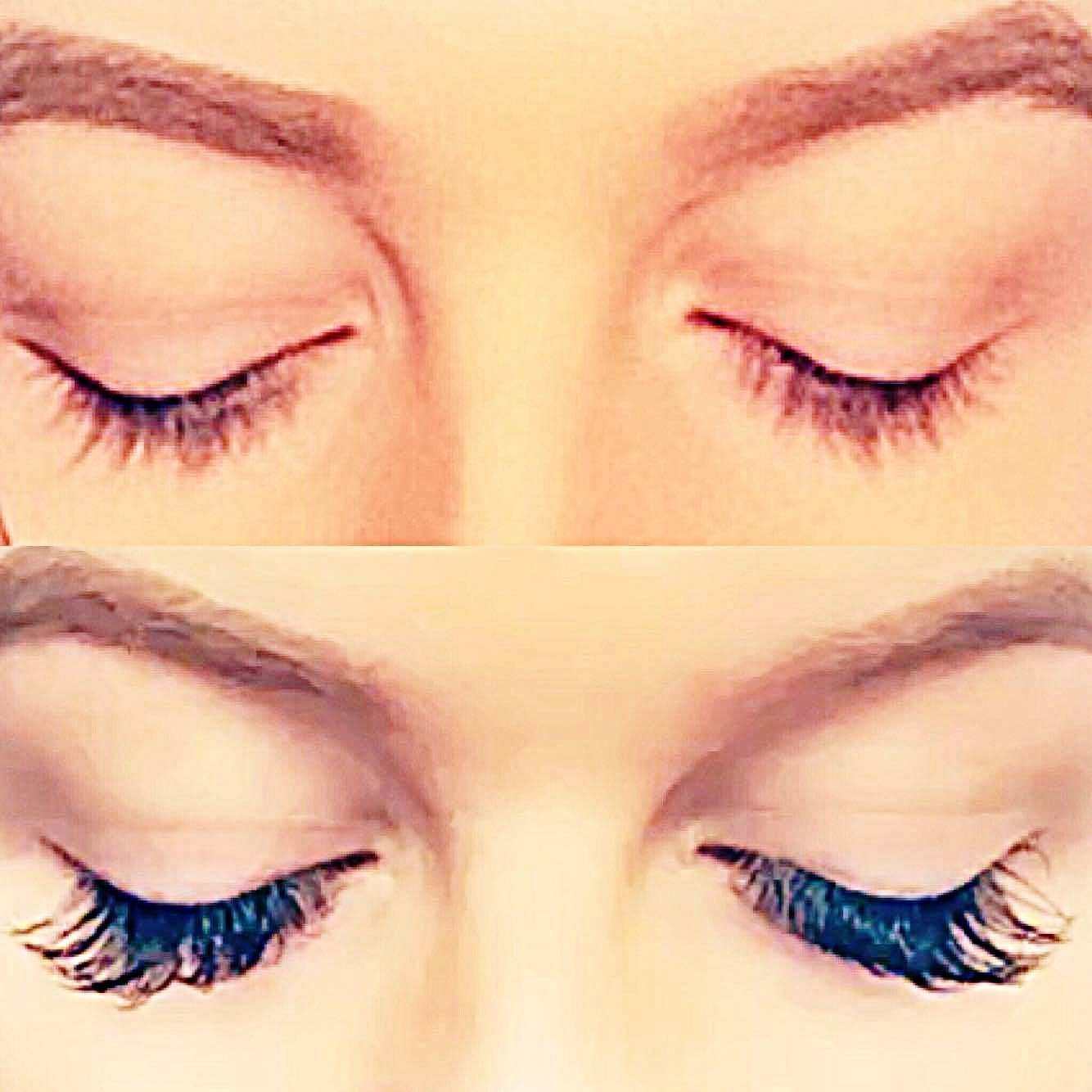 Being a natural blonde, my lashes are almost white! With LabelleLASH extensions, my lashes were visable + longer than ever before!