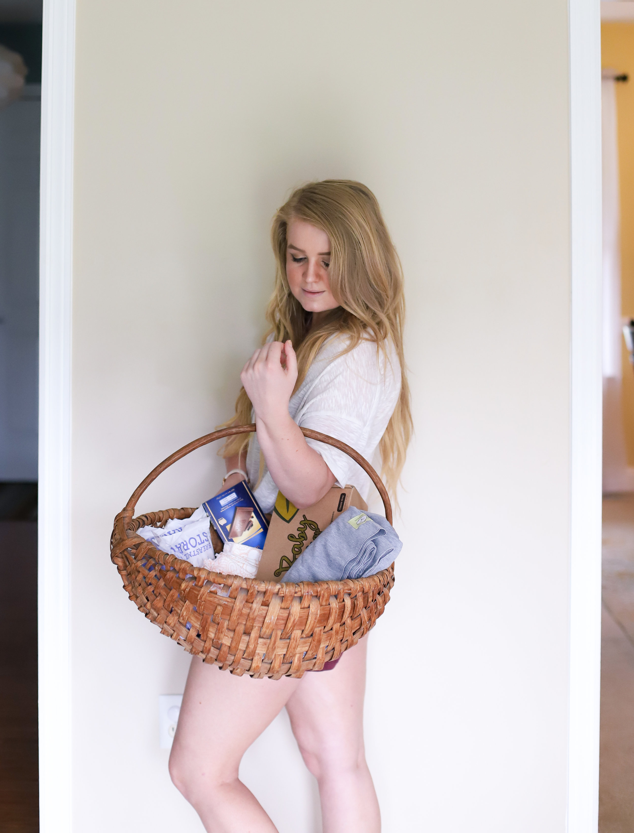 Postpartum Basket for New Moms - Being Summer Shores