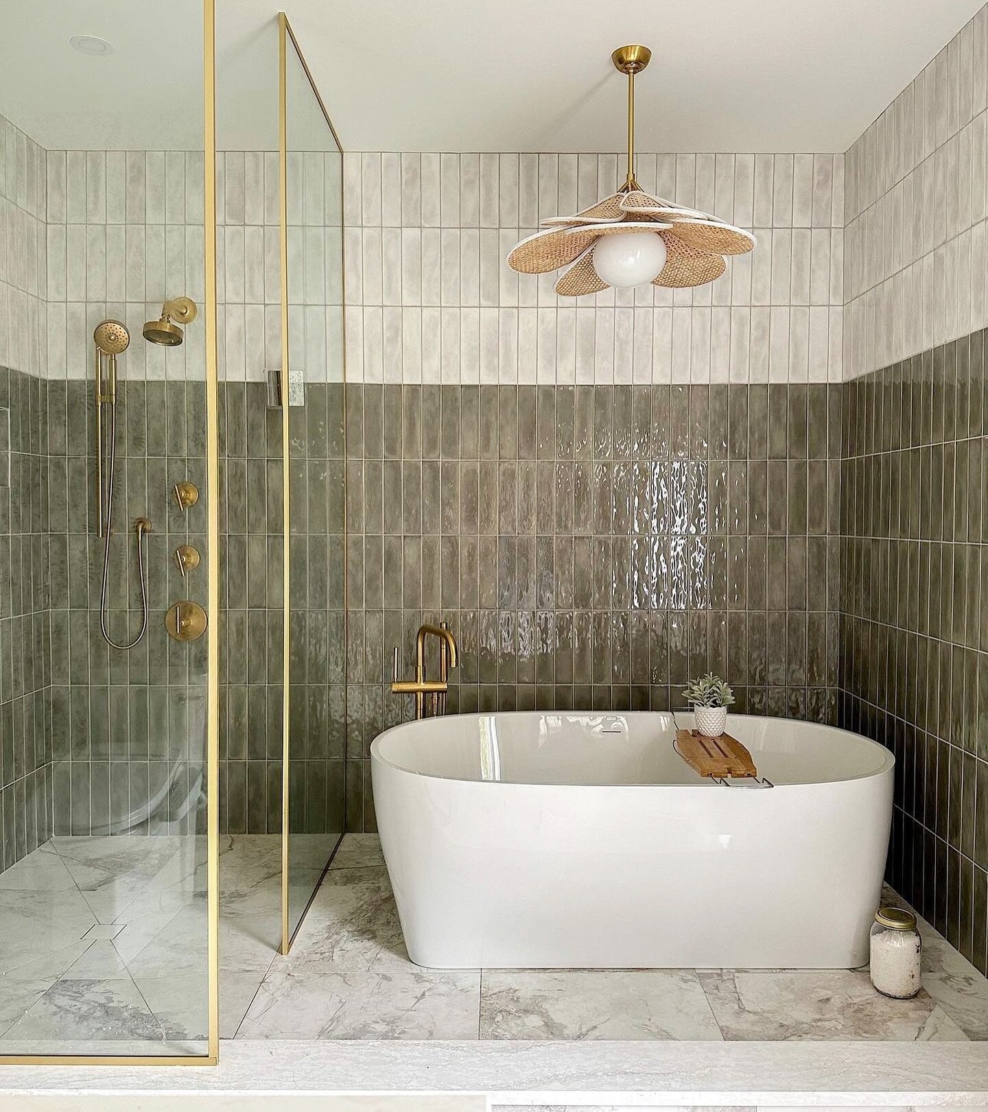 A tub with a view. A true scroll stopper this beautiful bathroom renovation was. It completely sent me down a rabbit hole when I was simply sourcing for a laundry room that I&rsquo;m working on. Let&rsquo;s all admire the details, balance and whimsic