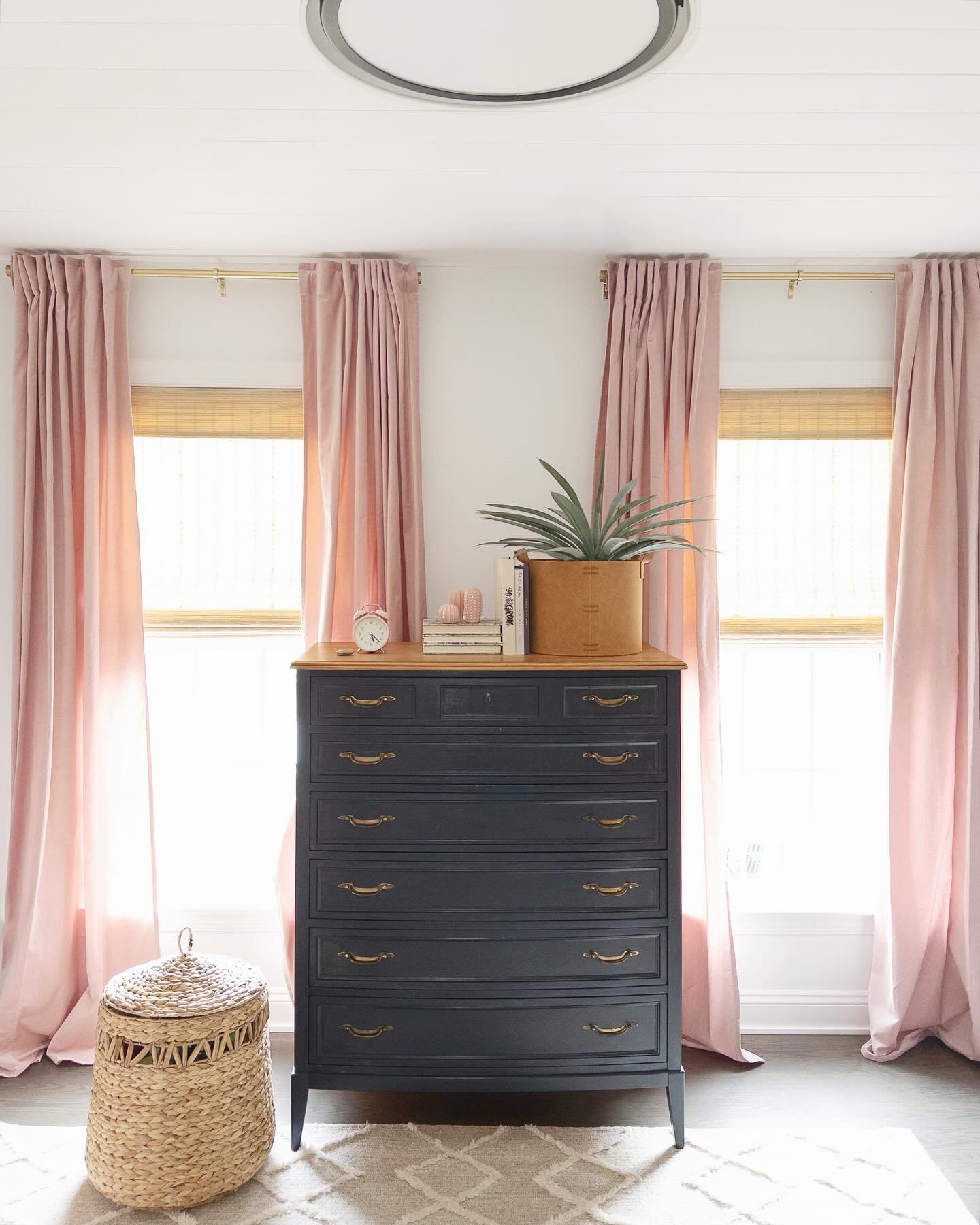 Oh the love of this dynamic duo, pink + blue. We went I to this nursery renovation without knowing the gender of the sweet babe to be; so we started with blue. Once this little ball of personality arrived we brought in none other than blue most favor