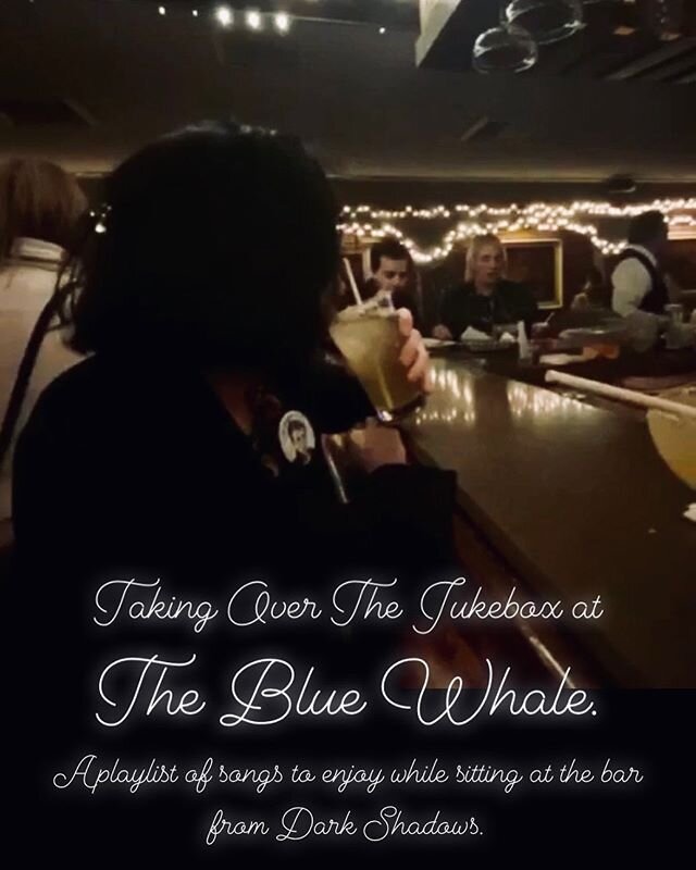 Taking Over The Jukebox at The Blue Whale. A Scott heavy @spotify playlist of mostly pre 1973 songs to enjoy while sitting at the bar from Dark Shadows (link in bio). Hope you&rsquo;re safe &amp; well, Turbo Lovers. Looking forward to seeing you at t