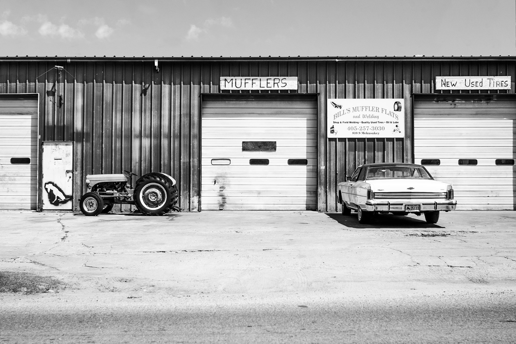 1976 Lincoln Continental, Bill's Muffler Flats, Wewoka, Oklahoma, USA