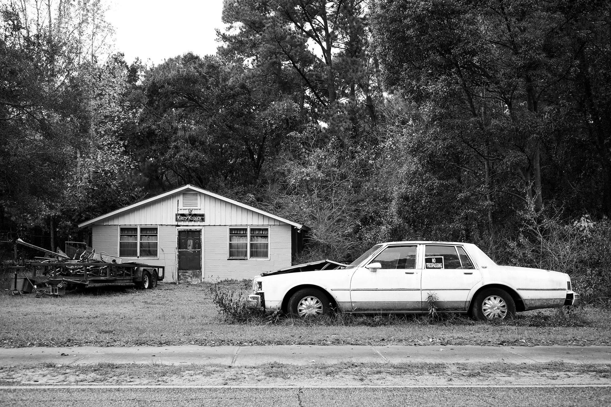 Kozy Korner, No Trespassing, 1972 Chevrolet Caprice, Ellisville, Alabama, USA