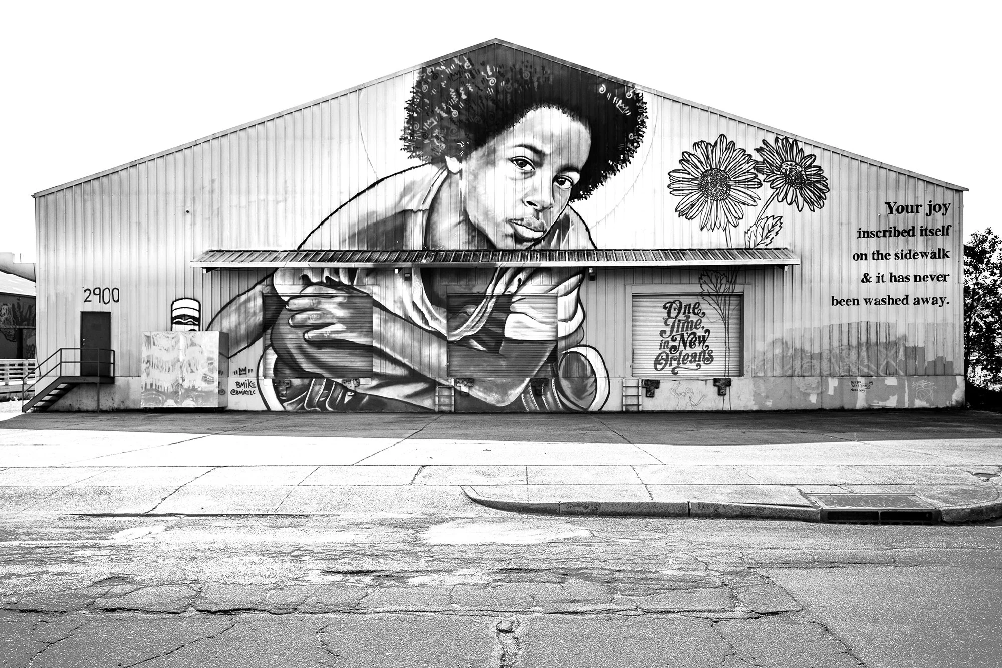 Your joy inscribed itself on the sidewalk and it has never been washed away, StudioBe, Bywater, New Orleans, Louisiana, USA - by Brandon BMike Odums and Cleo Wade