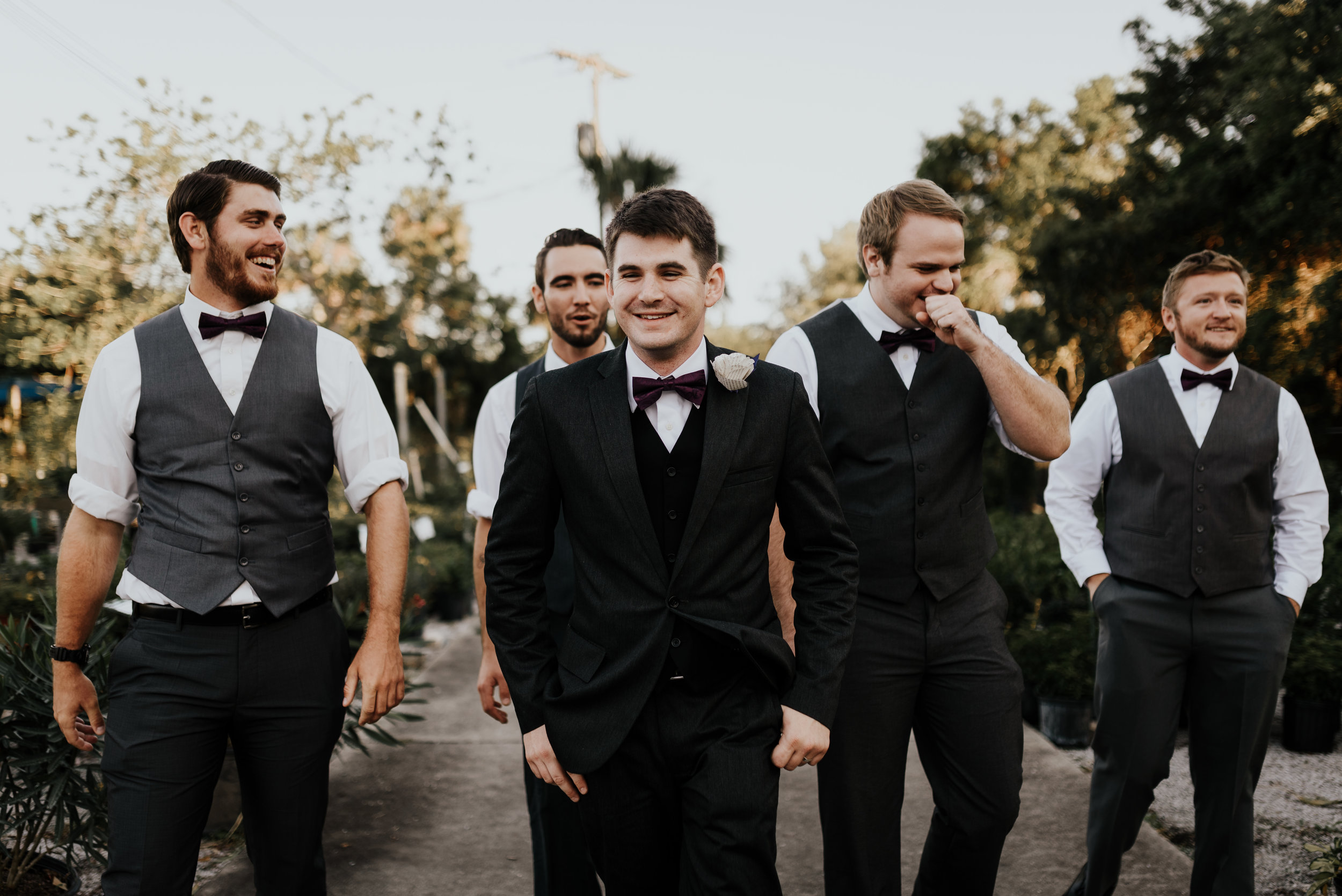 Groomsmen, bridal party photos, whimsical wedding, garden wedding, Rockledge Gardens wedding, wedding photography
