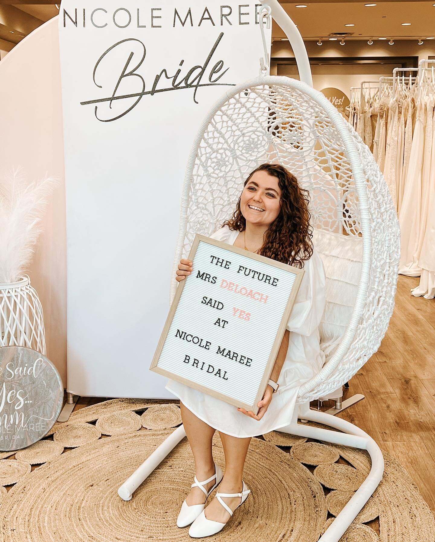 This weekend, I said yes to the dress! 🥹🥰 It still feels like a dream, and I&rsquo;m not sure how I&rsquo;m supposed to keep this secret from Jason for a whole year 🙈 Special shout out to the amazing @nicolemareebridal - I cannot recommend them en