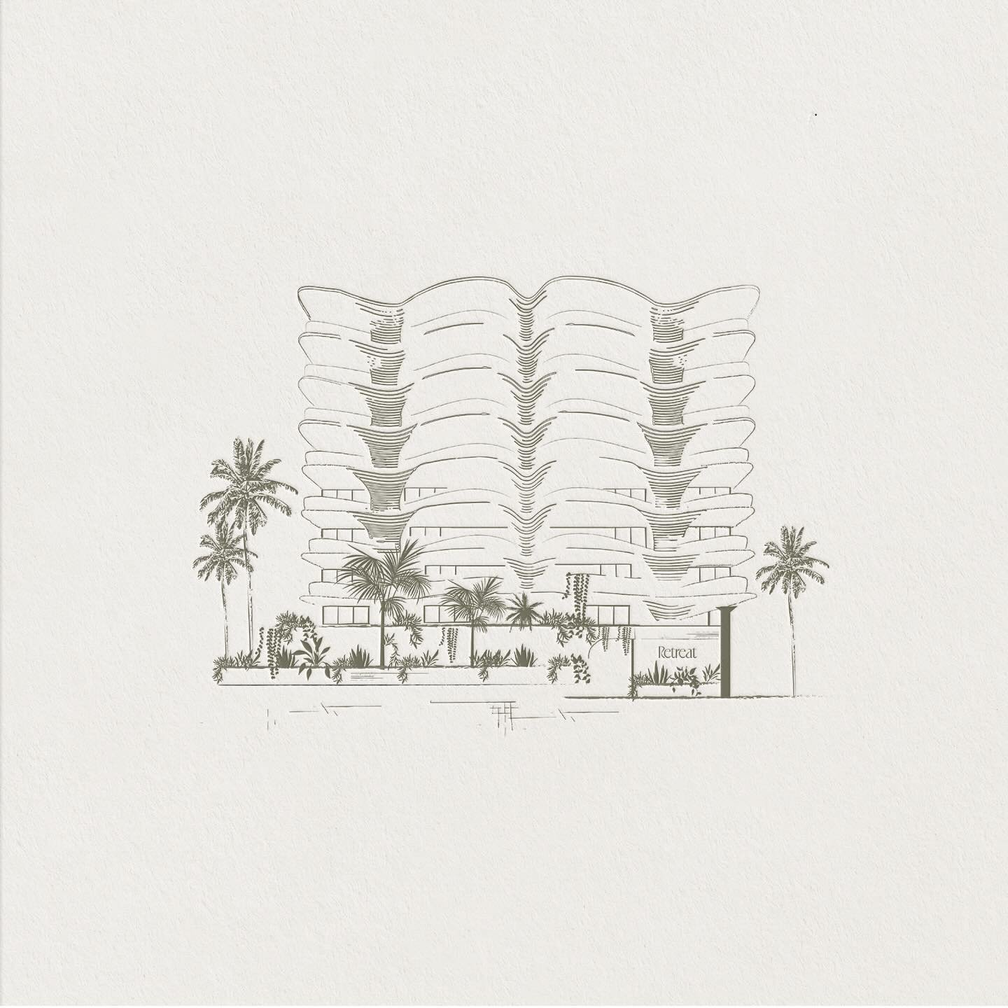 Illustration for @retreat_palmbeach an exclusive coastal escape.