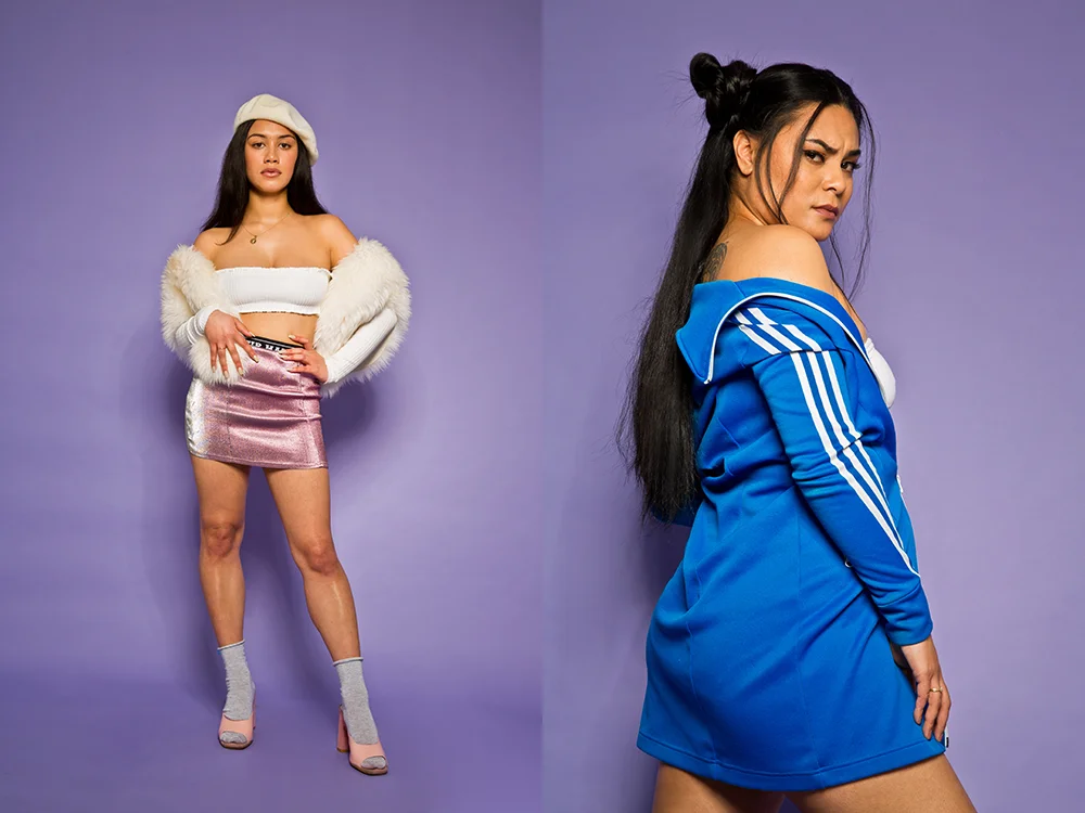 L-R: Sophia (Luciane Buchanan) & Malia (Suivai Autagavaia)