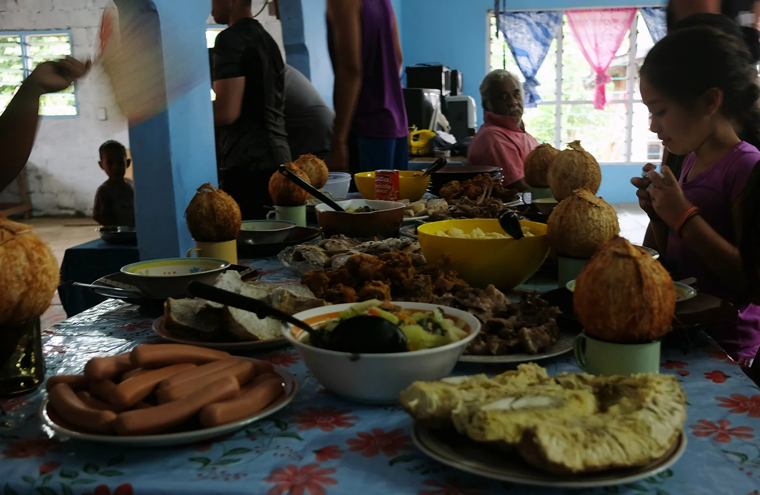 The meanest feed in our family home in Vaito'omuli, Palauli