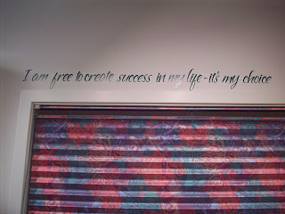 Special saying in my sewing studio with vinyl letters