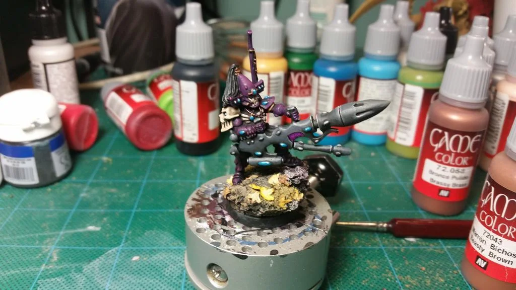The completed Dark Reaper Exarch at the 2 hour mark.