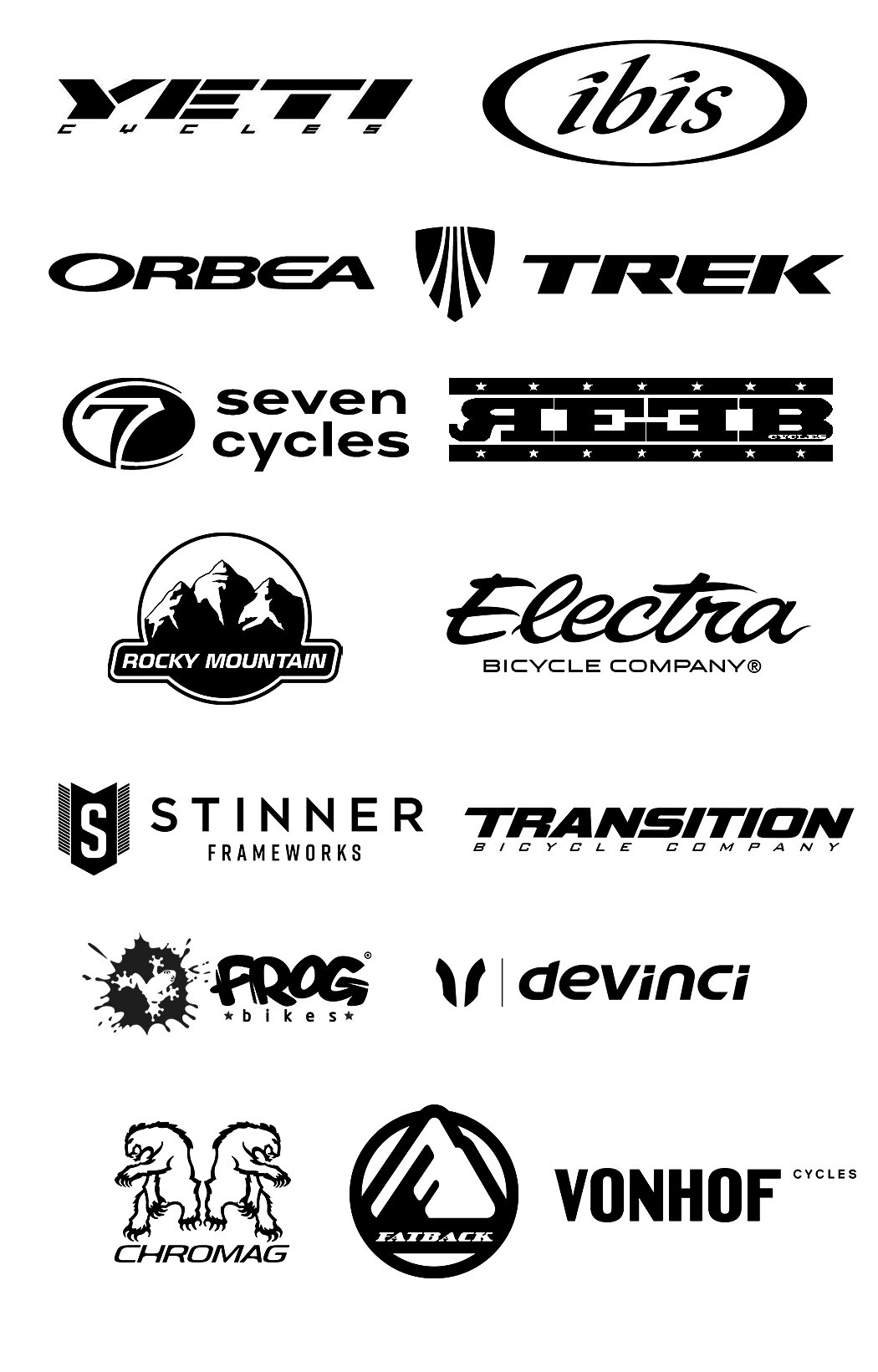 Mountain Bike, Road Bike, Gravel Bike